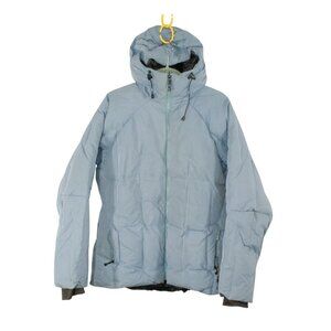Salomon 2004 Blue Down Puffer Ski Jacket Womens Gorpcore Y2K Technical Winter ❄️